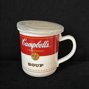 Campbell's Red and White Soup Mug with Lid